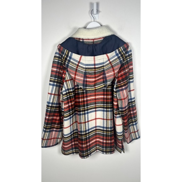The GREAT Size 3 Large The Cabinmate Plaid Toggle Wool Blend Hooded Jacket NWOT - Picture 6 of 13